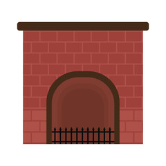 bricks fireplace icon