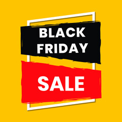 Black Friday Sale banner vector template