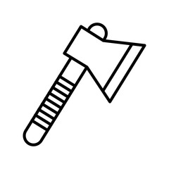 Axe Linear Vector Icon Design