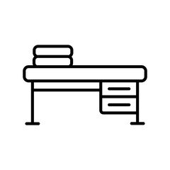 Table Linear Vector Icon Design