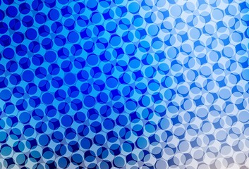 Light Blue, Yellow vector template with circles.