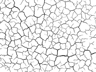  Background from cracks, scratches, chips. Grunge texture black and white.  