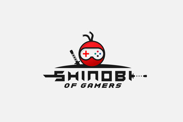 creative ninja e-sports logo mascot  design for identity and community © Al Bharik 99