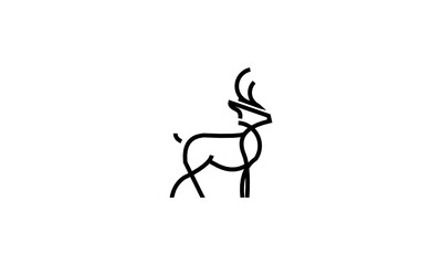 deer line art