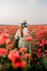 The girl in the poppies