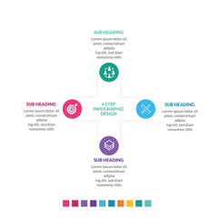 4 options or steps Infographic design with icons. Thin line vector. Infographics business concept. info graph, infographics, element, label, number, website, infographic elements, step infographic