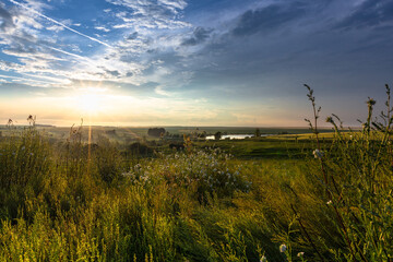 Fototapeta premium sunset after rain