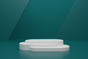 minimalist empty podium scene background