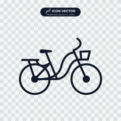 bicycle icon symbol template for graphic and web design collection logo vector illustration