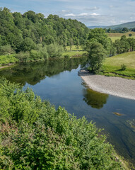 Fototapeta premium Ruskins View, Kirkby Lonsdale, July 2021