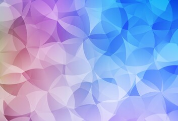 Light Blue, Red vector abstract polygonal template.