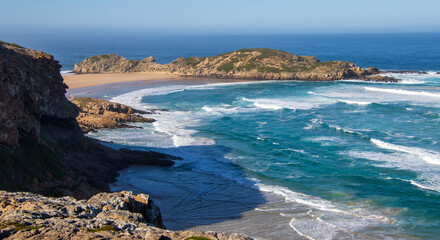 The Robberg Nature Reserve is on the Garden Route just outside Plettenburg Bay in South Africa