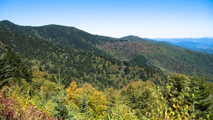 Autumn in the Appalachian Mountains Viewed Along the Blue Ridge Parkway