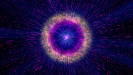 Pulsar star light in space