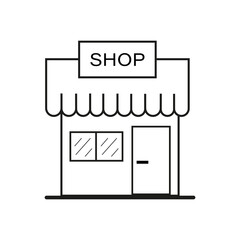 Store icon. Shopping. Vector graphics