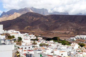 The white walls of the town Agaete