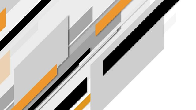 Abstract orange/black lines background loop