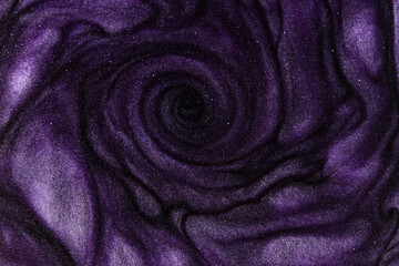 Fototapeta na wymiar selective focus, shimmering purple water with sparkles. abstract background. glitter