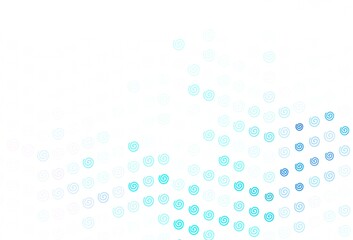 Light BLUE vector background with curved lines.