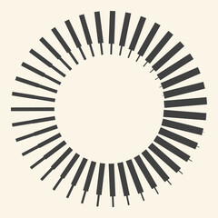 Abstract background with rotating lines. Sun like yin and yang symbol.