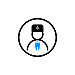 Creative dental care icon