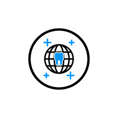 Creative dental care icon