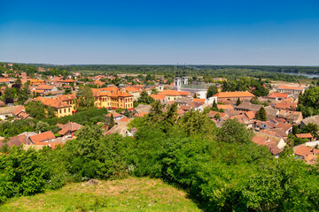 Fototapeta na wymiar Viewpoint tourist place in Sremski Karlovci
