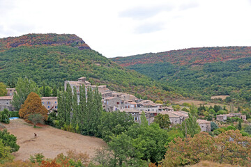 Village of Aubignas in France