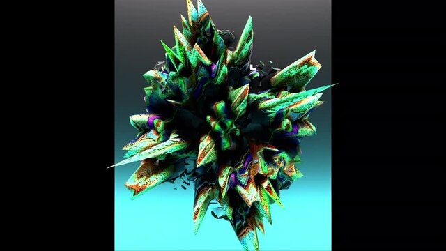 Generative Art 1010: Abstract video background (Loop).