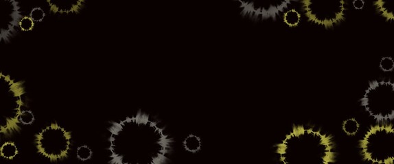 floral frame with butterflies