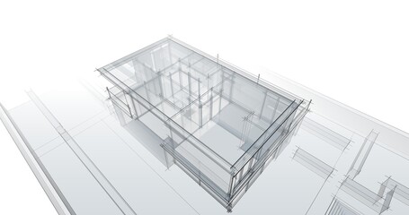 house architecture digital drawing