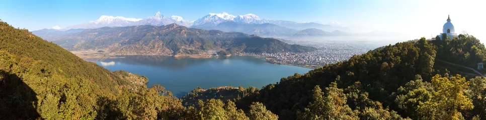 Crédence de cuisine en verre imprimé Dhaulagiri Mount Annapurna, Dhaulagiri and Manaslu