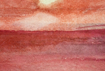 red watercolor background