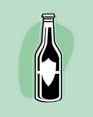 beer bottle drink