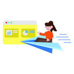 LAUNCH PRODUCT STARTUP ICON ILLUSTRATION VECTOR GRAPHIC