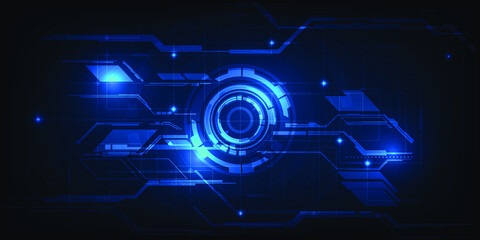 Hi tech blue digital grid line pattern for future technology artwork and background.Vector illustrations.