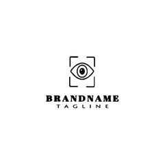 cute eye logo icon design vector vector illustration