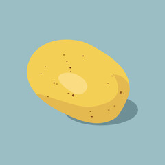 potatoes vegetable vegetarian color vector illustration