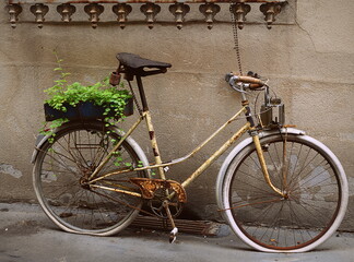 Fototapeta na wymiar vielle bicyclette