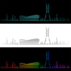 Sound Graph Style Lagos Skyline