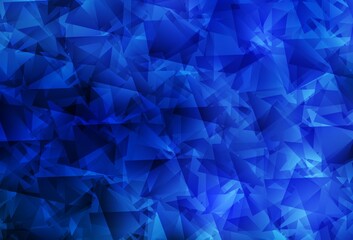 Fototapeta premium Light BLUE vector abstract mosaic pattern.