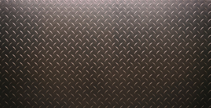 dark metal background, iron texture with diamond pattern