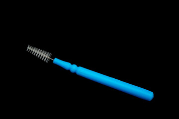 blue interdental toothbrush, 0.45 mm,