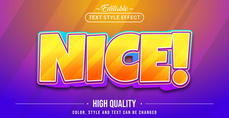 Editable Text Style Effect with Fun Colorful Text Element.
