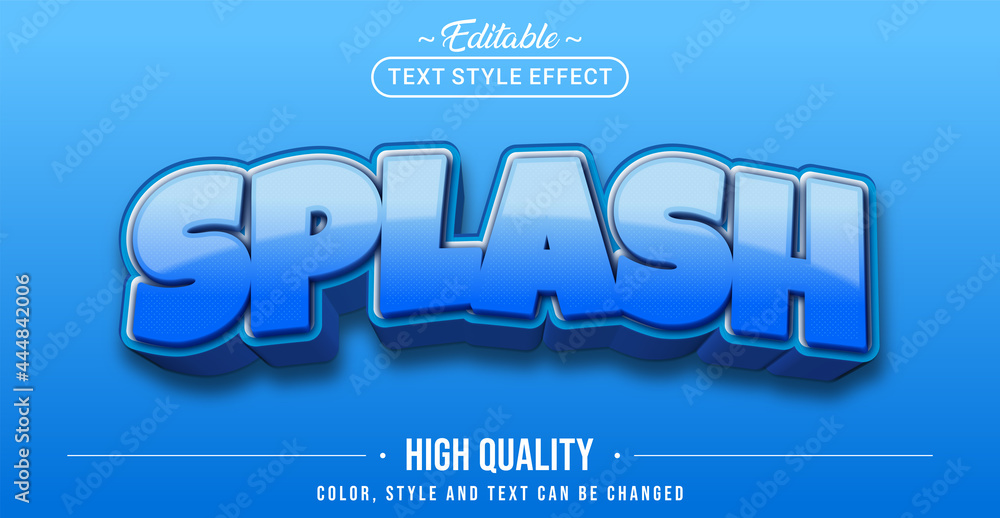 Poster Editable Text Style Effect with Fun Colorful Text Element.