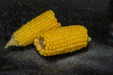 Cooked boiled corn 