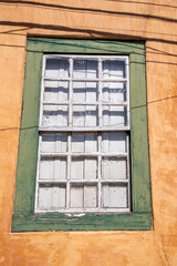  facade of house in Santana do Parnaiba, historic city of colonial period of Brazil