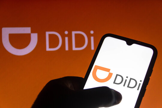 July 12, 2021, Brazil. In this photo illustration the Didi Chuxing logo seen displayed on a smartphone.