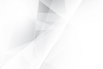 Obraz premium Abstract geometric white and gray color background. Vector illustration. 
