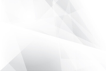 Abstract geometric white and gray color background. Vector illustration.	